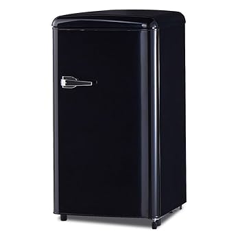 アイリスプラザ/レトロ冷蔵庫/ブラック/81L IRIS OHYAMA 冷蔵庫 一人暮らし 冷凍庫 小型 小型冷蔵庫 家庭用